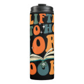 Liften om meer boeken te houden thermosbeker (Voorkant)