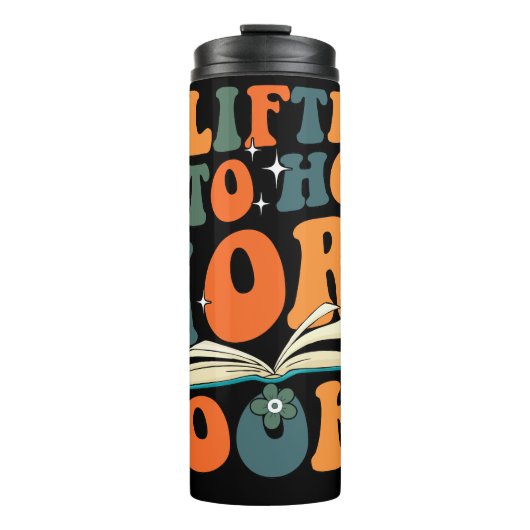 Liften om meer boeken te houden thermosbeker (Voorkant)