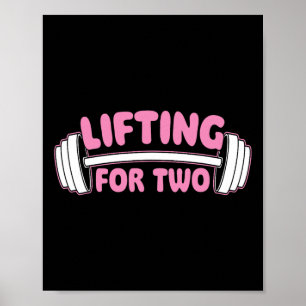 Liften voor twee - Workout Gym Gewichtheffen Bodyb Poster