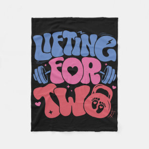 Liften voor twee zwangerschapsgym fitness workout  fleece deken