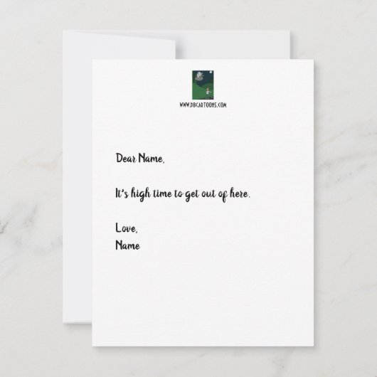 liftende platte Kaart (Achterkant)