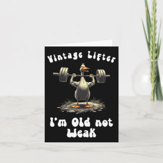  Lifter Ik ben oud Niet zwak Fitness Gym Workou Kaart