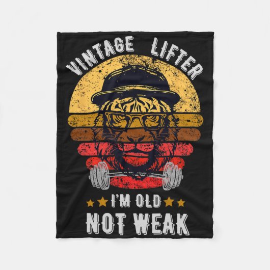 lifter ik ben oud niet zwak fleece deken (Voorkant)