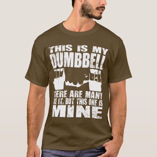 Liftercreatie - Dumbbell-Shirt T-shirt (Voorkant)