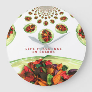 Liftereuk in kleur potpourri grote klok