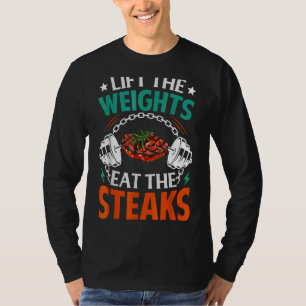 Liftgewicht Eet steaks Vlees Eater Carnivore Lifti T-shirt