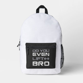 lifting bro Bro Grappige Gym Typography Bedrukte Rugzak