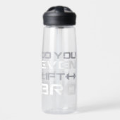 lifting bro Funny Gym Typography Waterfles (Voorkant)