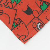 Lifting Gewichten Rood & Groen Patroon | Monogram Fleece Deken (Hoek)