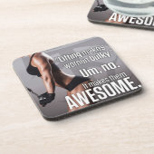 Lifting maakt vrouwen Geweldige - Workout Motivati Drankjes Onderzetter (Linkerzijde)