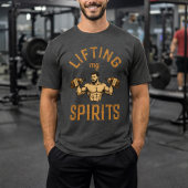 Lifting My Spirits -Bodybuilding Gym Humor- Funny T-shirt