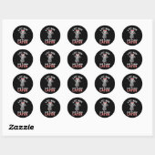 Lifting Opossum Funny Workout Gift Bodybuilding Ronde Sticker (Vel)