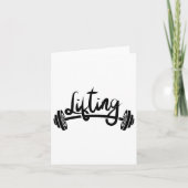 Lifting Workout Lift Gym Weightlifting  Kaart (Voorkant)