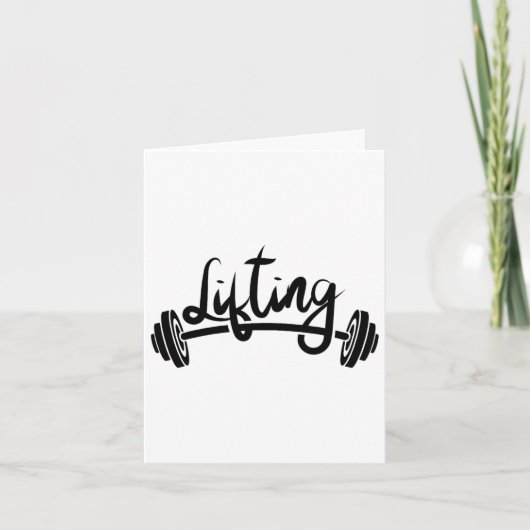 Lifting Workout Lift Gym Weightlifting  Kaart (Voorkant)