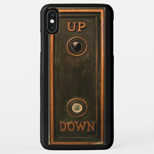 liftknop bord messing zwart Case-Mate iPhone case (Achterkant)