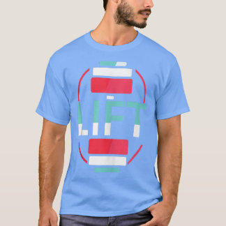 Liftliften Gewichtsgewicht Gym Workout T-shirt