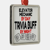 Liftmonteur houdt van trivia metalen ornament (Rechts)