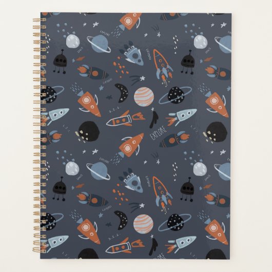 Liftoff in de kosmos ruimte heelal planner (Voorkant)