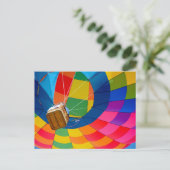 Liftoff, omhoog en weg briefkaart (Staand voorkant)