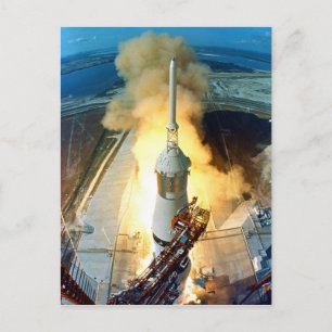 Liftoff van de Apollo 11 Saturn V Space Vehicle Briefkaart
