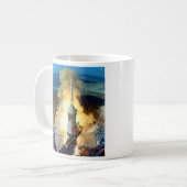 Liftoff van de Apollo 11 Saturn V Space Vehicle Koffiemok (Voorkant links)