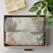 liftpapier en Rozen - Weefpapier ontkoppelen Tissuepapier (Geschenk)