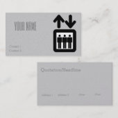 liftteken visitekaartje (Voorkant / Achterkant)