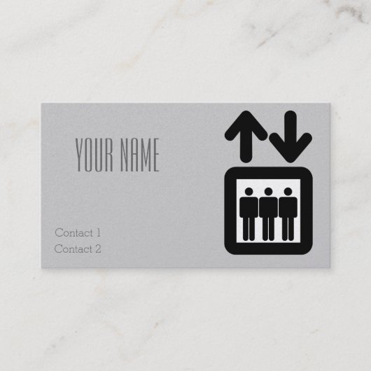 liftteken visitekaartje (Voorkant)