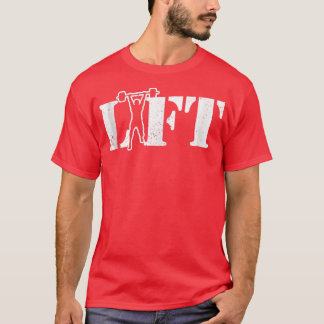 Liftuitwerkingen Gewichtslipende gym-lifting T-shirt