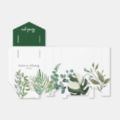 LIFY Botanische Eucalyptus verlaat bruiloft Bedankdoosjes (Uitgevouwen)