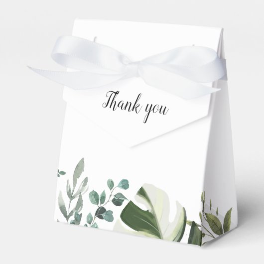 LIFY Botanische Eucalyptus verlaat bruiloft Bedankdoosjes (Voorkant Zijde)