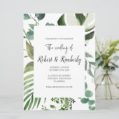 LIFY Botanische Eucalyptus verlaat bruiloft Kaart (Staand voorkant)