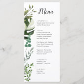 LIFY Botanische Eucalyptus verlaat bruiloft Menu (Voorkant)