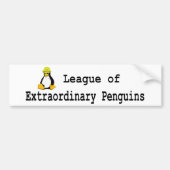 Liga van buitengewone pinguïns 2 bumpersticker (Voorkant)