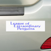 Liga van buitengewone pinguïns 3 bumpersticker (Op auto)