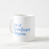 Liga van buitengewone pinguïns 3 koffiemok (Voorkant links)