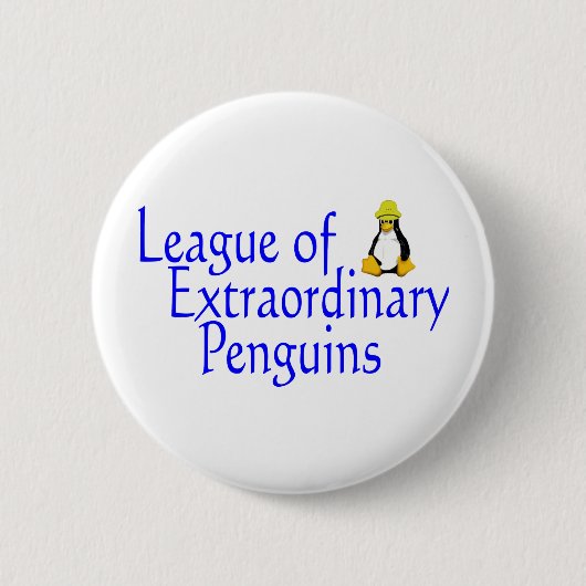 Liga van buitengewone pinguïns 4 ronde button 5,7 cm (Voorkant)