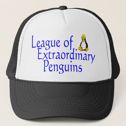 Liga van buitengewone pinguïns 4 trucker pet (Voorkant)
