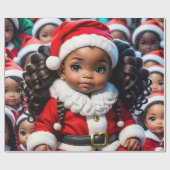 Liga van Lady Santas Wrapping Paper Cadeaupapier (Vlak)