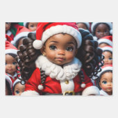 Liga van Lady Santas Wrapping Sheets (3) Inpakpapier Vel (Voorkant)