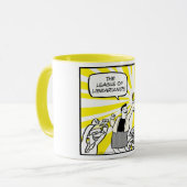 Liga van Librariërs mok! Mok (Voorkant links)