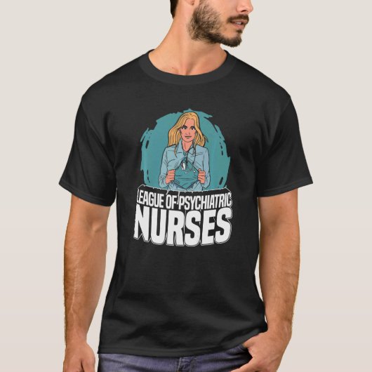 Liga van psychiatrische verpleegkundigen Klinische T-shirt (Voorkant)