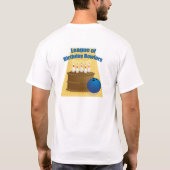 Liga van vogelBowlers 1 T-shirt (Achterkant)