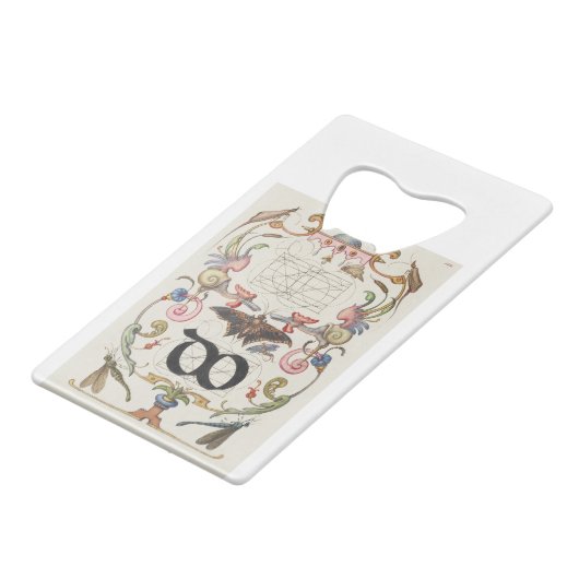 Ligature do van Mira Calligraphiae Monumenta Creditkaart Flessenopener (Achterkant Gekanteld)