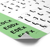 Ligaturen voor soundtracklettertype poster (Hoek)