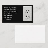 LIgecensureerd elektricien modern Visitekaartje (Voorkant / Achterkant)