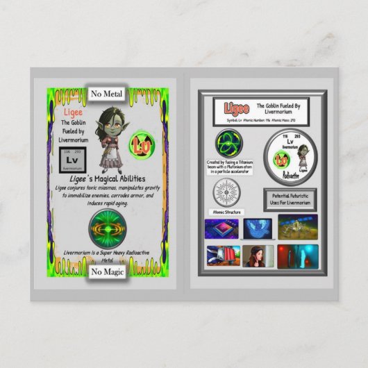 Ligee Presenteert Livermorium Ruilkaart Briefkaart (Voorkant)