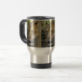 Liger (half-tijger leeuw) Travel Mug Reisbeker (Voorkant links)