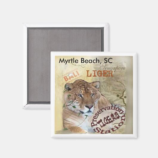 Ligermagneet - Myrtle Beach, SC Magneet (Voorkant / Achterkant)