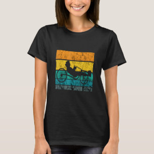 Ligfiets Driewieler Wielrenner Vintage Retro Driew T-shirt